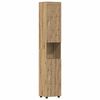 vidaXL Set kabinetov do k&uacute;peľne TULUM Remeseln&yacute; dub 37 x 31,5 x 203 cm