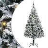 vidaXL Umel&yacute; vianočn&yacute; stromček Biela 240 cm PVC a Oceľ a Plast