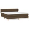 vidaXL Boxspring posteľ s matracom tmavohned&aacute; 180x200 cm l&aacute;tka
