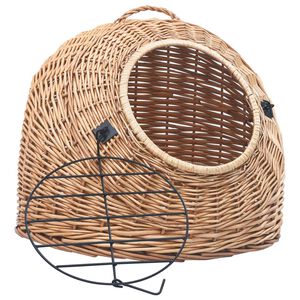 vidaXL Prepravka pre mačku 60x45x45 cm pr&iacute;rodn&aacute; vŕba
