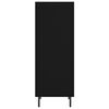 vidaXL Komoda čierna 34,5x32,5x90 cm kompozitné drevo