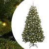 vidaXL Umel&yacute; Skl&aacute;pac&iacute; Vianočn&yacute; Stromček Zelen&aacute; 180 cm PVC a oceľ