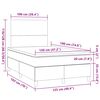 vidaXL Boxspring posteľ s matracom bledosiv&aacute; 120x190 cm l&aacute;tka