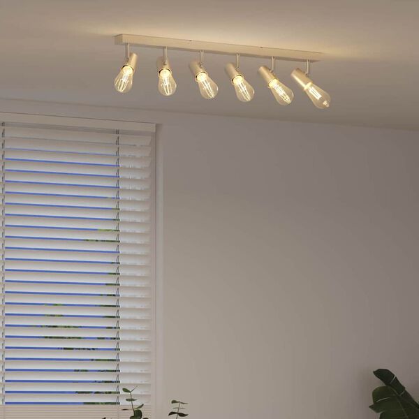 vidaXL Stropn&eacute; bodov&eacute; svetlo so bodmi Niklov&aacute; 73 x 6,5 x 11,5 cm Kov