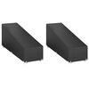 vidaXL Kryty na leh&aacute;tko 2 ks 12 očiek 200x65x35/60 cm polyetyl&eacute;n