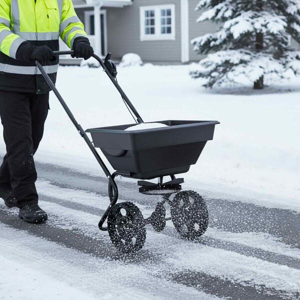 vidaXL Rozmetávač Čierna 80 x 46 x 75 cm PVC a oceľ