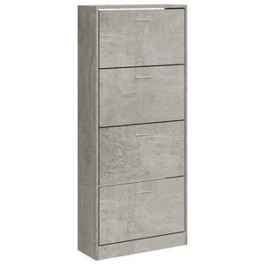 vidaXL Botn&iacute;k bet&oacute;novo siv&yacute; 63x24x147 cm spracovan&eacute; drevo
