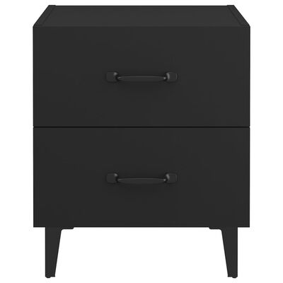 vidaXL Nočný stolík čierny 40x35x47,5 cm