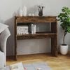 vidaXL Konzolov&yacute; stol&iacute;k dymov&yacute; dub 80x30x80 cm spracovan&eacute; drevo