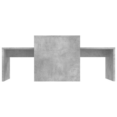 vidaXL Konferenčné stolíky, betónovo sivé 100x48x40 cm, drevotrieska