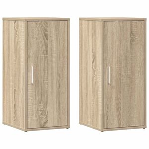 vidaXL Skrinky na top&aacute;nky 2 ks dub sonoma 32x35x70 cm drevotrieska