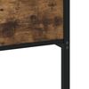 vidaXL Kovový posteľný rám bez matraca dymový dub 90x200 cm