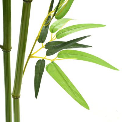vidaXL Umelá rastlina, bambus s kvetináčom 175 cm, zelený