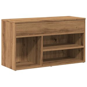 vidaXL Lavica na top&aacute;nky dub artisan 80x30x45 cm kompozitn&eacute; drevo