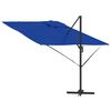vidaXL Roma Parasol Modr&aacute; 286 x 284 x 265 cm Hlin&iacute;k a polyester