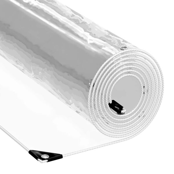 vidaXL Plachta Priehľadn&aacute; 6 x 12 m PVC