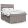 vidaXL Boxspring posteľ s matracom sivohned&yacute; 140x190 cm l&aacute;tka