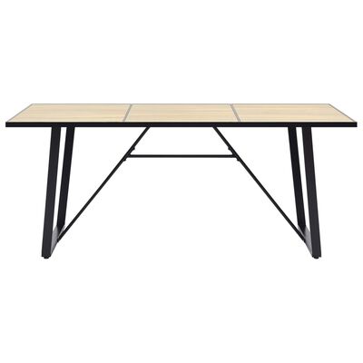 vidaXL Jedálenský stôl, dubová farba 200x100x75 cm, MDF