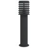 vidaXL Vonkaj&scaron;ia stojaca lampa čierna 60 cm nehrdzavej&uacute;ca oceľ