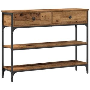 vidaXL Konzolov&yacute; st&ocirc;l Star&eacute; drevo 100 x 25 x 75 cm Kompozitn&eacute; drevo