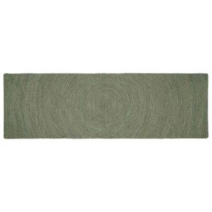 vidaXL Kusov&eacute; koberce Olivovo zelen&aacute; 80 x 300 cm Juta