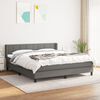 vidaXL Boxspring posteľ s matracom tmavosiv&aacute; 160x200 cm l&aacute;tka