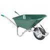 vidaXL Wheelbarrow Green 90 L 150 kg Pozinkovan&aacute; oceľ a plast