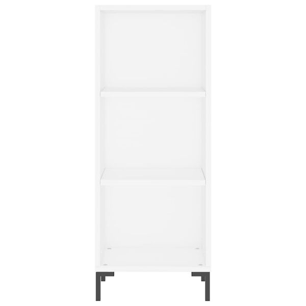 vidaXL Komoda biela 34,5x32,5x90 cm kompozitn&eacute; drevo