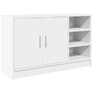 vidaXL Um&yacute;vadlov&aacute; skrinka biela 90x29x55 cm kompozitn&eacute; drevo