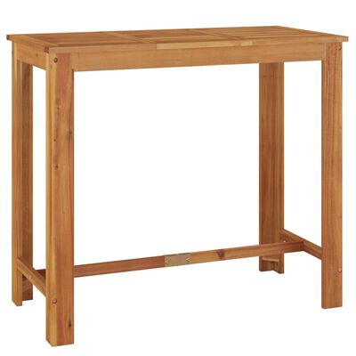 vidaXL Záhradný barový stôl 120x60x105 cm akáciové masívne drevo