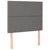 VidaXL Čelo postele siv&eacute; 90x5x118/128 cm umel&aacute; koža