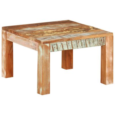 vidaXL Konferenčný stolík 55x55x35 cm masívne recyklované drevo