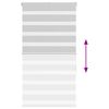 vidaXL Zebra roleta svetlosivá 75x100 cm šírka látky 70,9 cm polyester