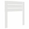 vidaXL Zadné čelo s čelnou doskou Biela 90 cm Kompozitné drevo
