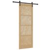 vidaXL Posuvn&eacute; dvere Pr&iacute;rodn&aacute; 83 x 232 cm Borovicov&yacute; mas&iacute;v