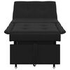 vidaXL Rozkladacia posteľ Čierna 194 x 67 x 82 cm Mikrovl&aacute;kno