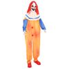 vidaXL Halloweensky stra&scaron;ideln&yacute; klaun SPOOKA Žlt&aacute; a modr&aacute;