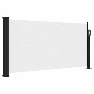 vidaXL Zaťahovacia bočn&aacute; mark&iacute;za, biela 100x300 cm