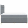 vidaXL Boxspring posteľ s matracom svetlosiv&aacute; 100x200 cm l&aacute;tka
