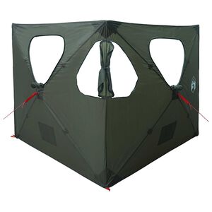 vidaXL Poľovn&iacute;cky stan Arm&aacute;dna zelen&aacute; 145 x 145 x 150 cm