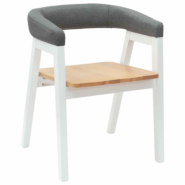 vidaXL Jed&aacute;lensk&eacute; stoličky 2 pcs Biela 54 x 57 x 73 cm