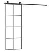 vidaXL Posuvn&eacute; dvere s kovan&iacute;m 76x205 cm ESG sklo a hlin&iacute;k