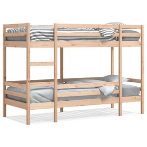 vidaXL Poschodov&aacute; posteľ bez matraca 90x190 cm mas&iacute;vna borovica