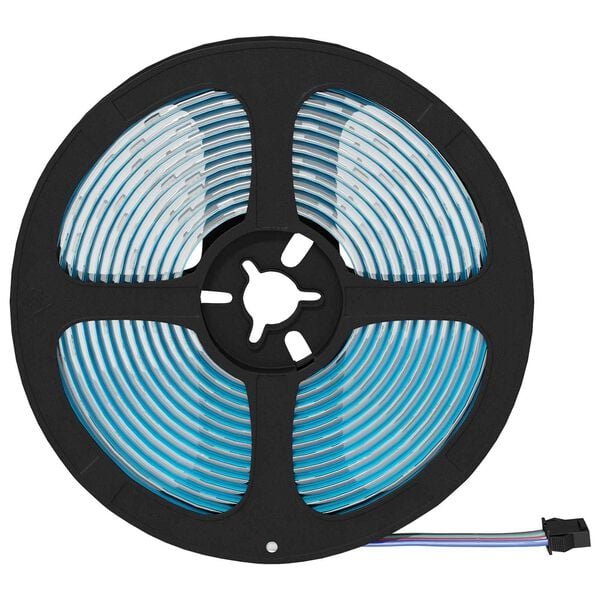 vidaXL LED p&aacute;s 4 pcs Čierna a priehľadn&aacute; 470 x 0,8 x 0,3 cm