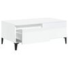 vidaXL Konferenčn&yacute; stol&iacute;k leskl&yacute; biely 90x50x36,5 cm spracovan&eacute; drevo