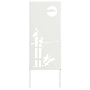 vidaXL Z&aacute;hradn&aacute; clona na s&uacute;kromie Rezac&iacute; Biela 50 x 140 cm