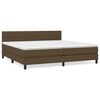 vidaXL Boxspring posteľ s matracom tmavohned&aacute; 200x200 cm l&aacute;tka