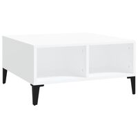 vidaXL Konferenčný stolík biely 60x60x30 cm drevotrieska