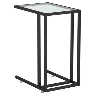 vidaXL Počítačový stolík priehľadný 50x35x65 cm tvrdené sklo