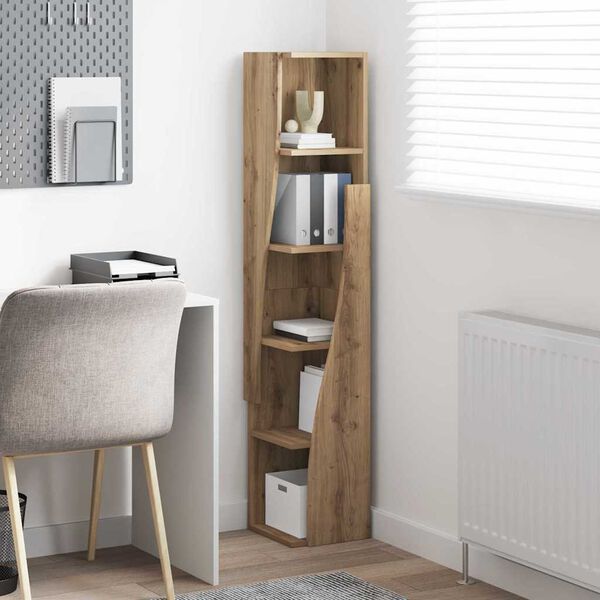 vidaXL Rohov&aacute; skrinka Remeseln&yacute; dub 27,5x27x140cm Kompozitn&eacute; drevo